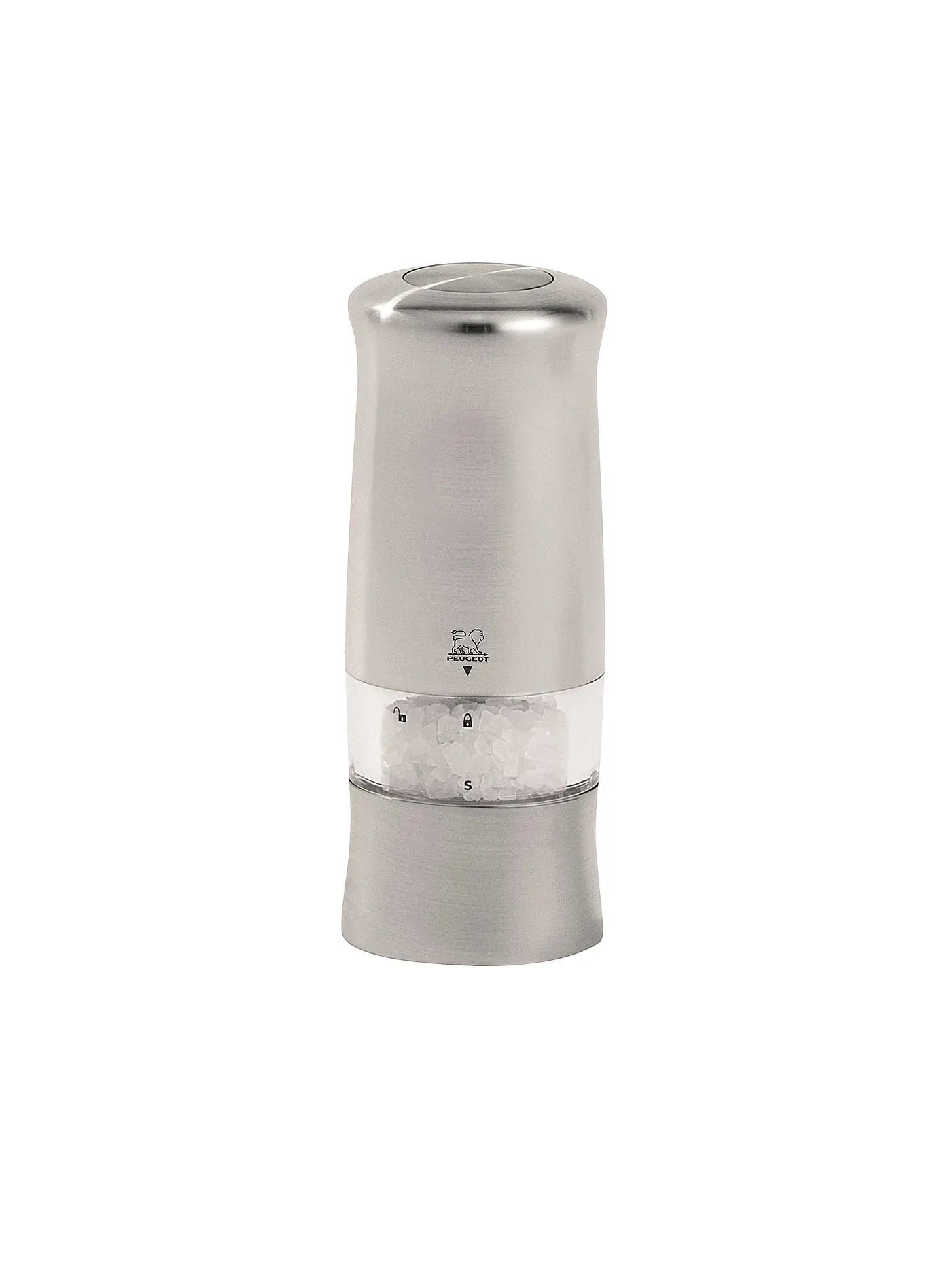 PEUGEOT | Elektrische Pfeffermühle "Zeli" 14cm (Chrom matt) | silber